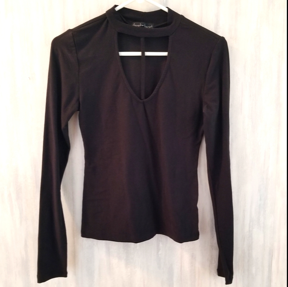 Black super soft tight fitting shirt